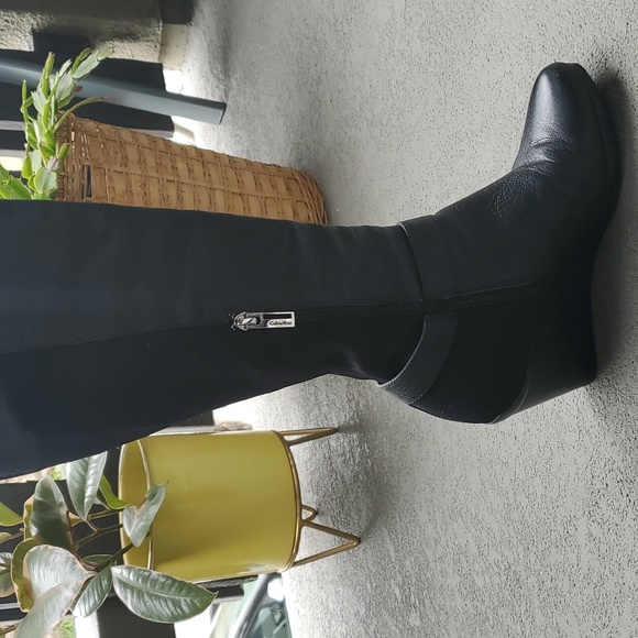 Calvin Klein Taya Leather Boots, 7 - Picture 7 of 13